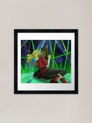 Endlich nicht queerbaited Gerahmtes Kunst Gerahmtes Wandbild Poster Leinwanddruck Bild