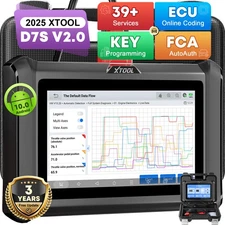 XTOOL D7S V2.0 Auto Bidirectional Diagnostic Tool Scanner Key Programmer FCA
