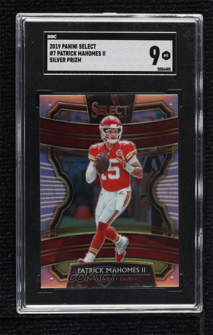 2019 Panini Select Concourse Silver Prizm Patrick Mahomes II #7 SGC 9 MINT i5f