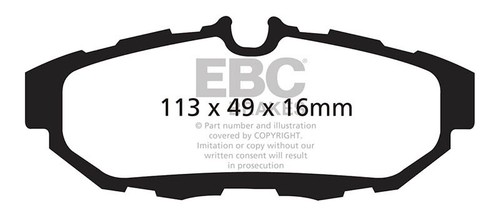 EBC Rear Brake Kit Discs & Pads for Ford Mustang (5th Generation) 4.6 GT 10-11 - Picture 2 of 2