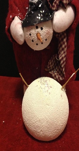 Christmas Melting Plush Snowman Building a Friend Holiday Decor Styrofoam Frosty - Bild 4 von 9