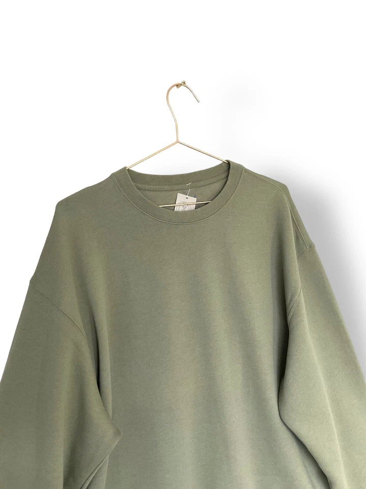 Urban outfitters Army Green Sweatshirt Size S to M Renewal Reworked relaxed - Image 3 of 4