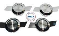 Bowtie Cut Chrome Knock-off Spinners For Lowrider Wire Wheel Rims