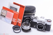 ZEISS ICAREX S TM 35MM SLR M42 CAMERA ULTRON 50MM 1.8 CONCAVE LENS