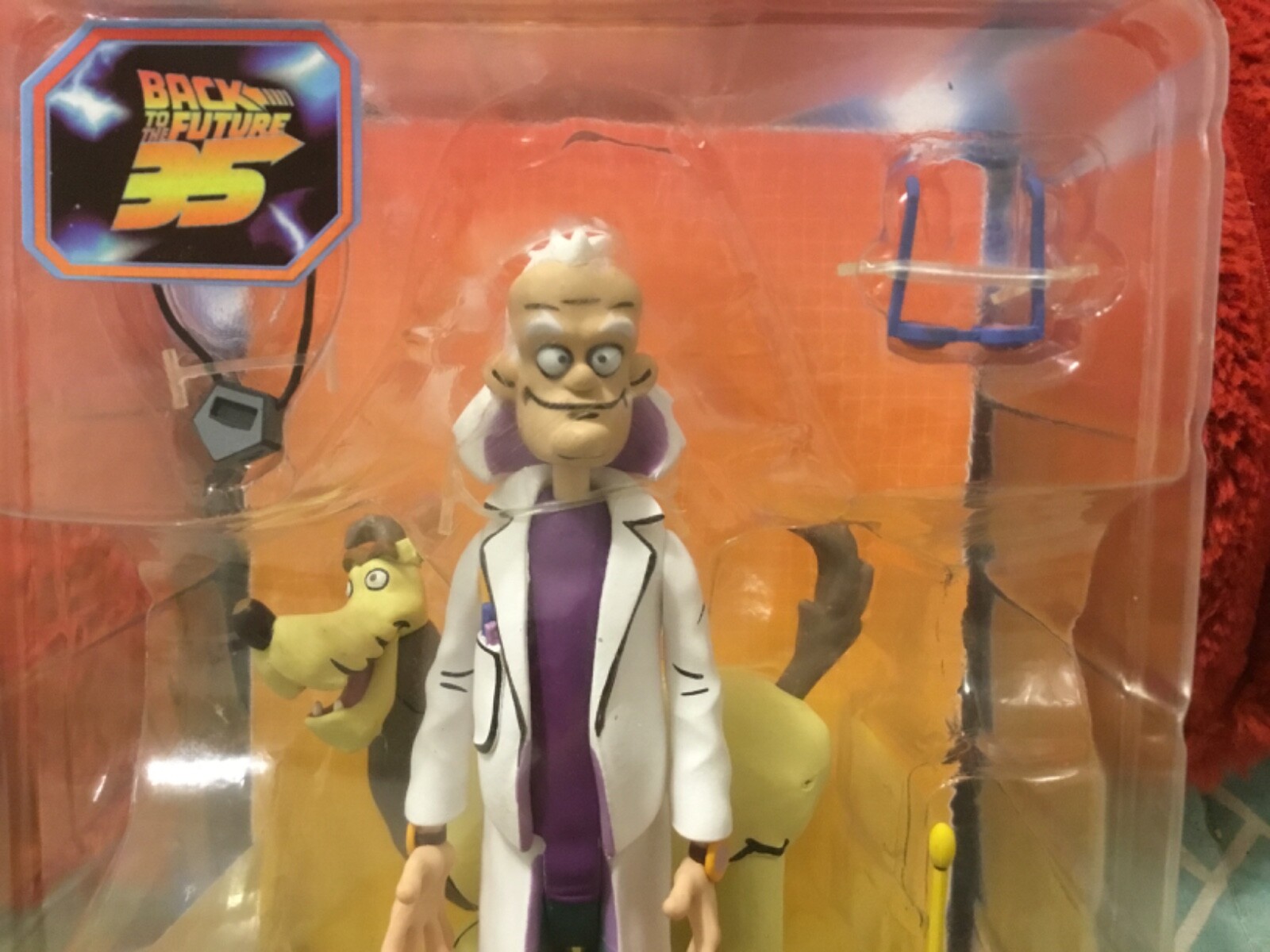 NECA BACK TO THE FUTURE “DOC BROWN and EINSTEIN”EXC. COND.”GREAT SCOTT” - Picture 2 of 7
