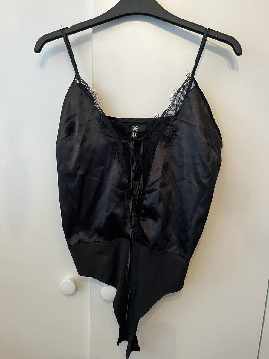 Missguided Satin Lace Bodysuit (New with tags) UK