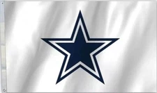 Dallas Cowboys 3X5 Feet Flag Blue Star White Background Mancave Outdoor Banner