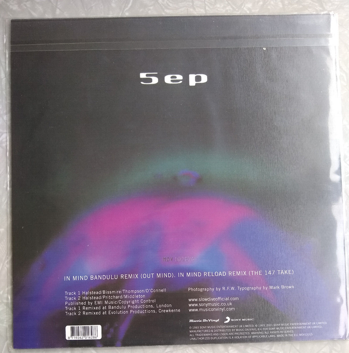 NEW Slowdive 5 EP In Mind Remixes Limited Edition Blue/Red Swirl