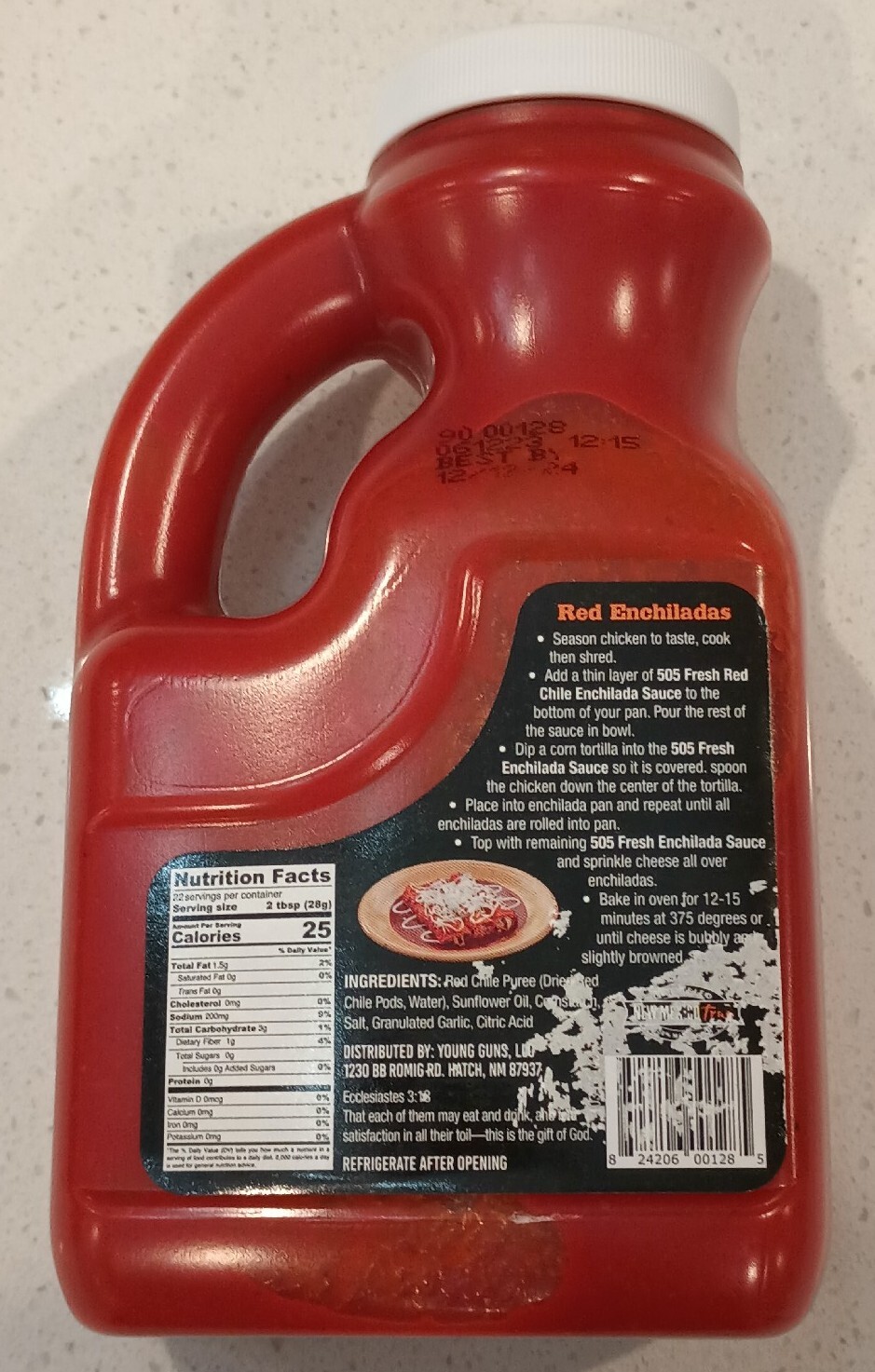 Hatch Valley Young Guns Red Chile HOT Sauce 24oz BB 12/2024 eBay