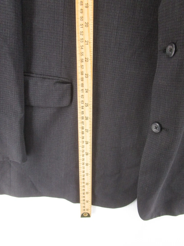 Casaco esportivo masculino vintage Aquascutum Of London 48 cinza blazer jaqueta de lã xadrez - Imagem 4 de 4