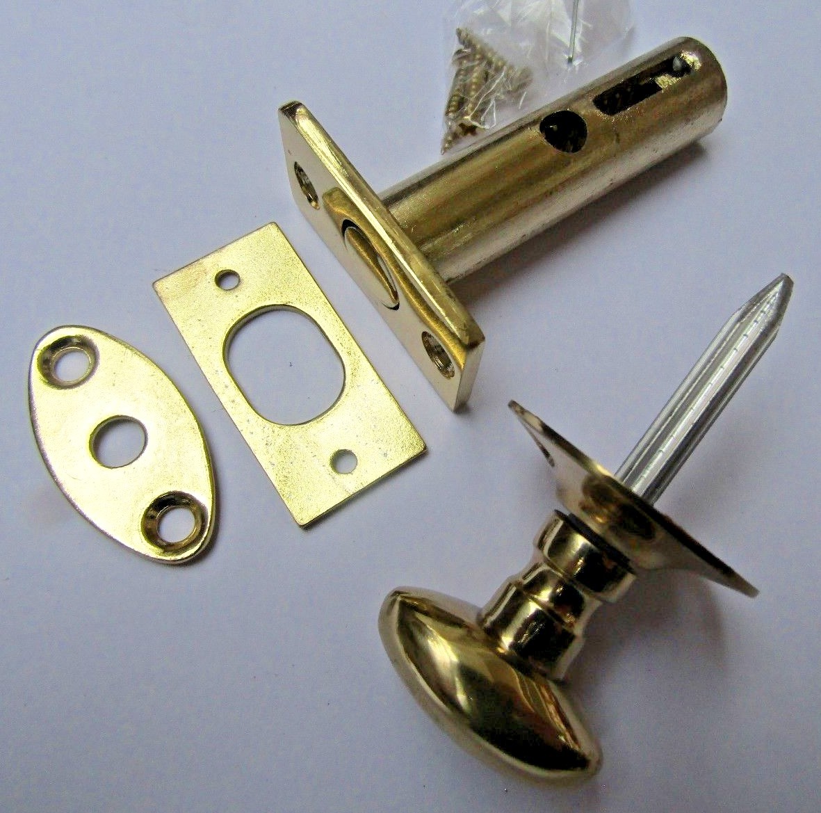 OVAL PRIVACY THUMB TURN Bathroom Toilet Door Security Rack dead Star