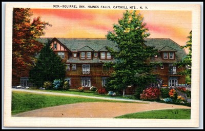 Postcard Squirrel Inn Haines Falls Catskill Mountains NY M57
