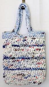 Eco Friendly Handmade Shopping Tote Bag Crocheted from Recycled Plastic Bags | eBay