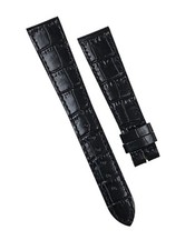 Genuine Tissot 18mm x 14mm Black Alligator Grain Leather Watch Band Strap