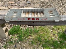 Vintage Quality Pro Combs Store Display Grey Red All Metal Sections