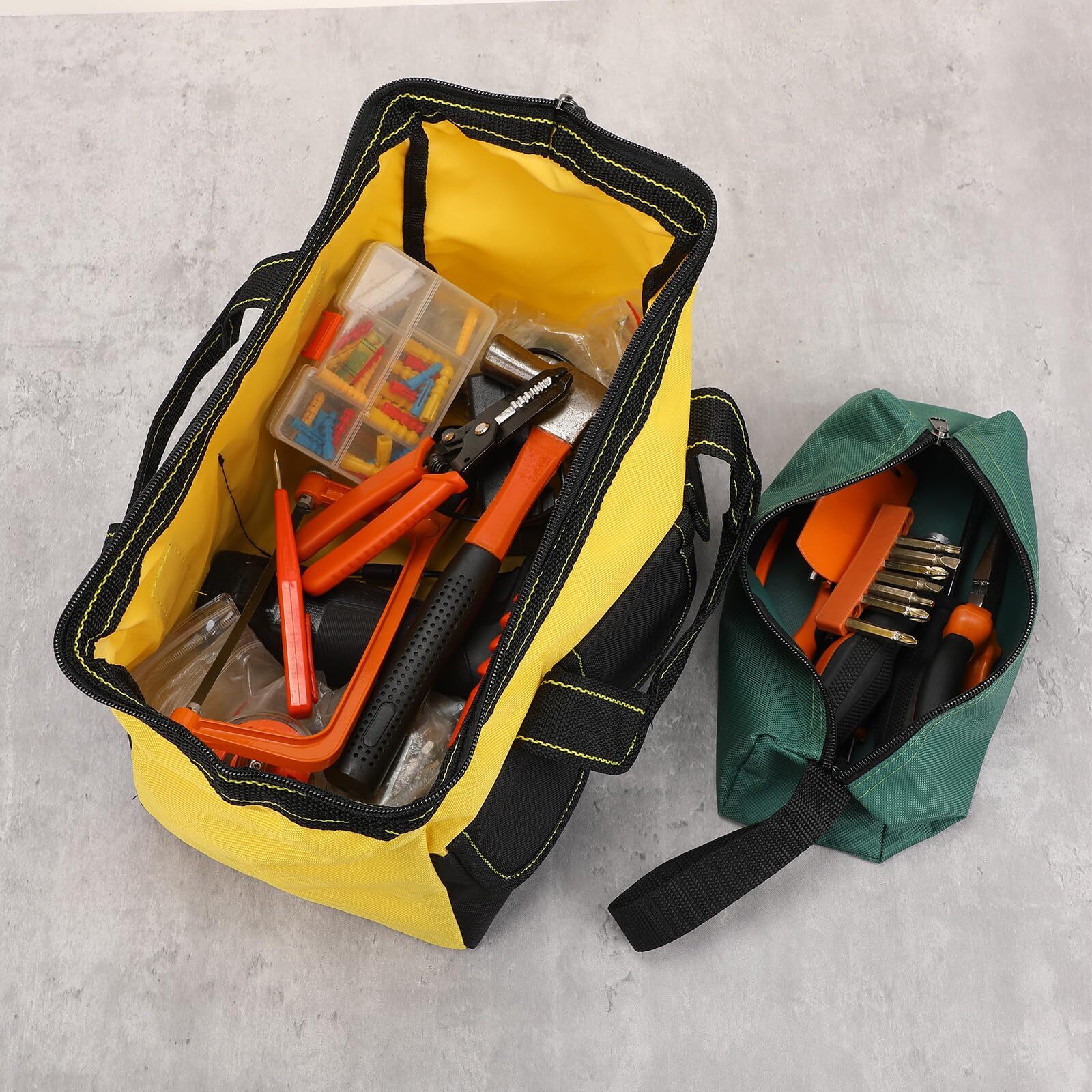 9 Pcs Heavy Duty Tool Bag Set Waterproof Tool Bags Pouches 13" in 3 Colors