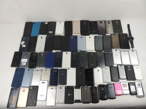 Lot 73 Phones & watch mixed Cracked screens/FOR PARTS ONLY/ REPAIR - Foto 1 di 19