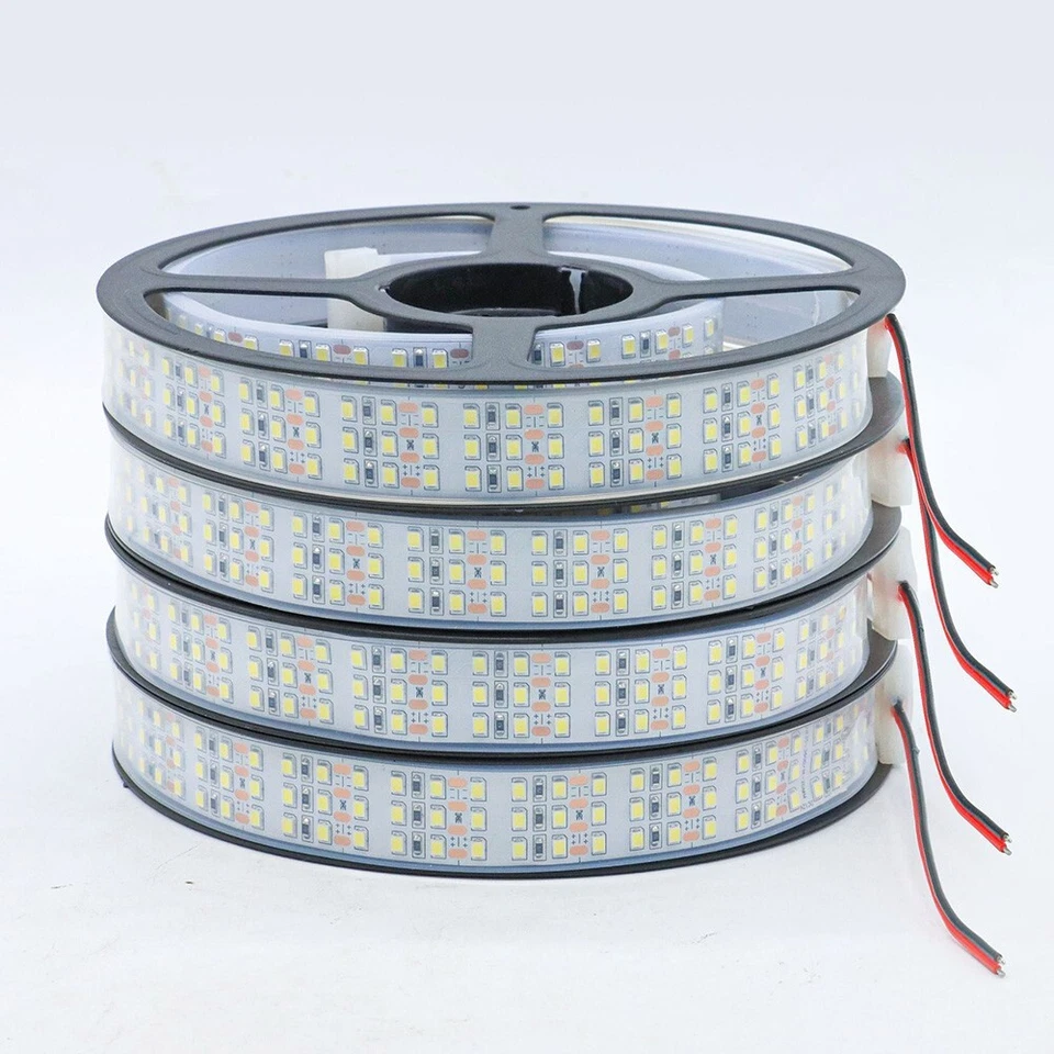 High Brightness SMD2835 Three Row 360Leds/m 12V 24V Waterproof Flexible Led Tape - Image 2 of 4