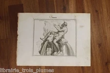 ✒ 18th century ENGRAVING Dominique Magnan - Danube son of Tethys and Ocean