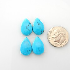 10x15mm Sleeping Beauty Blue Stabilized Turquoise teardrop cabs cabochons sb043