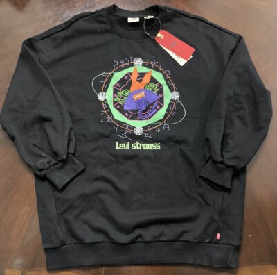 Levi Strauss Levi s Black Sweater Pullover Chinese New Year Of The Rabbit RARE