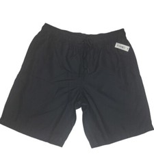 Amazon Essentials Men's Black Quick-dry 9" Swim Trunks Shorts Size Medium New