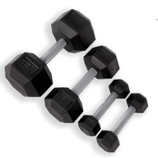 MIDS TRX Hex Rubber Dumbbell 35 Lb Sold By Each