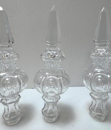 Vintage Crystal Spike Pointer Finial Part Girandoles Lamp Chandelier 8” - Picture 7 of 15