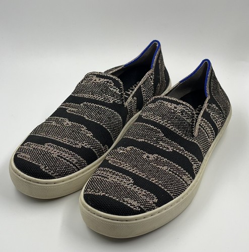 Rothys The Loafers Golden Shimmer Stretch Knit Flats Slip On Size 7 - Picture 13 of 13