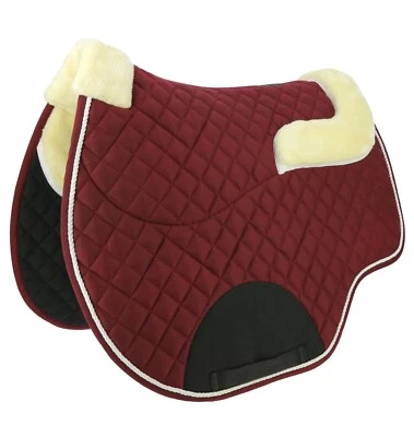 NORTON Schabracke Confort mit integriertem Fell Pad bordeaux rot Rückenschoner