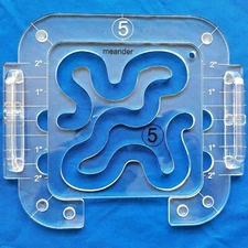 Free Motion Quilting Template Series 5 with Quilting Frame for Domestic Machine