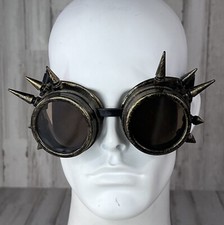 Copper Steampunk Spike Goggles Mask Burning Man Party Costume Halloween