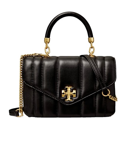 Tory Burch 153399 Willa Black With Gold Hardware Women's Mini Top