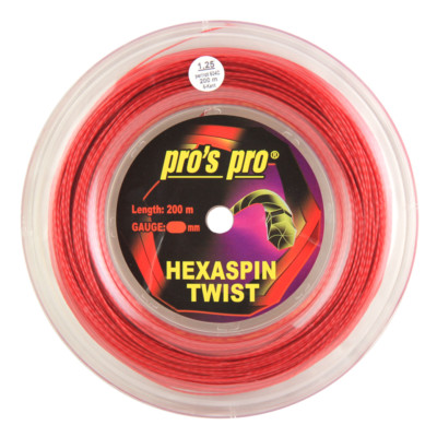 Pro's Pro Hexaspin Twist Tennis String Reel - 200m (660ft), 1.25mm, Black - Made In Germany - View #2