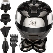 5-in-1 Rotary Electric Shaver 4D Rechargeable Bald Head Hair Beard Trimmer Razor