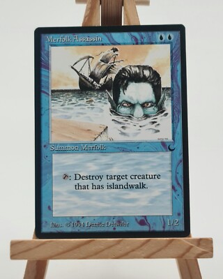 Merfolk Assassin The Dark Magic Karte MTG englisch (Meuchelnder Meermann)