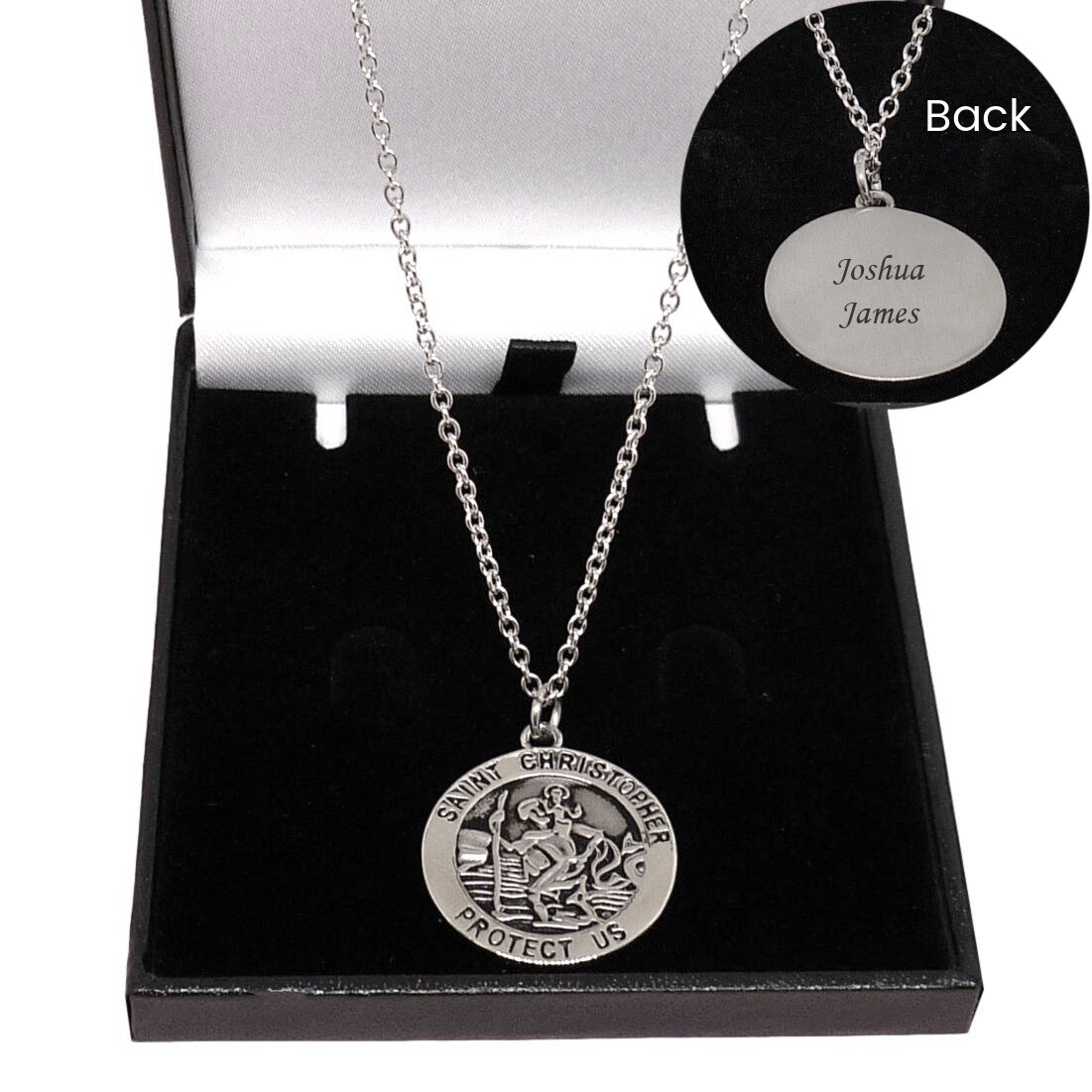 St Christopher Engraved Gift for Boy, Man, Woman