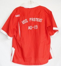 1960's-70's Theatre Made USN USS Proteus AS-19 Bowling Shirt