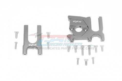 GPM Grey Silver Aluminium Front/Rear Centre Differential & Motor Mount ...