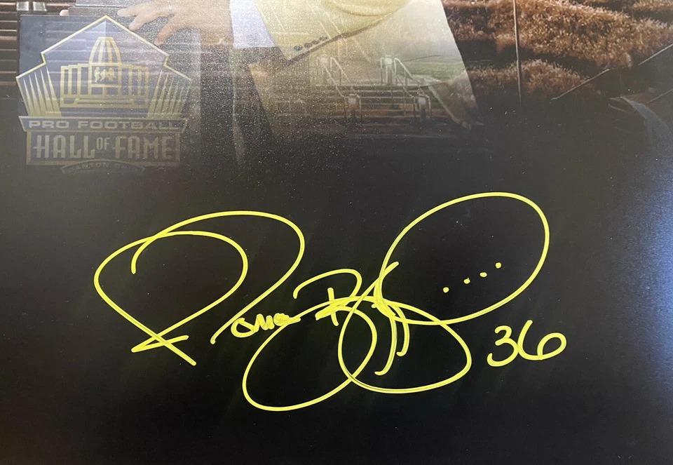 FOTO AUTOGRAFADA ASSINADA POR JEROME BETTIS PITTSBURGH STEELERS 16X20 PSA CERTIFICADO DE AUTENTICIDADE - Imagem 2 de 3