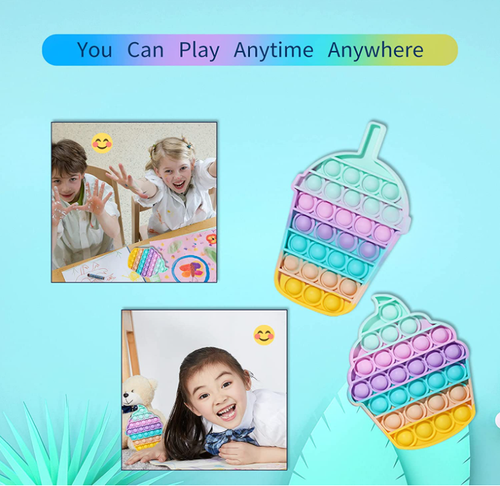 Push Pop Bubble Fidget Sensorisches Spielzeug, 2 Packungen Bubble Popper Fidget Toy Stress Angst - Bild 20 von 23