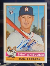2025 Topps Heritage #ROA-SW Shay Whitcomb RC REAL ONE AUTOGRAPH Houston Astros