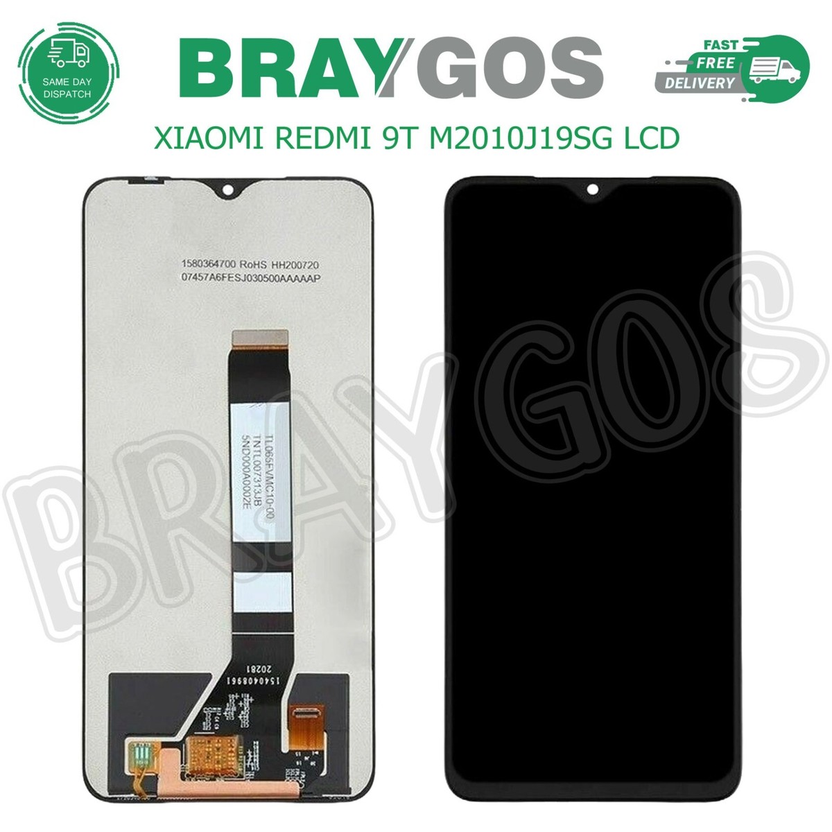 DISPLAY XIAOMI REDMI 9T M2010J19SY LCD + TOUCH SCREEN Vetro Schermo - Foto 2