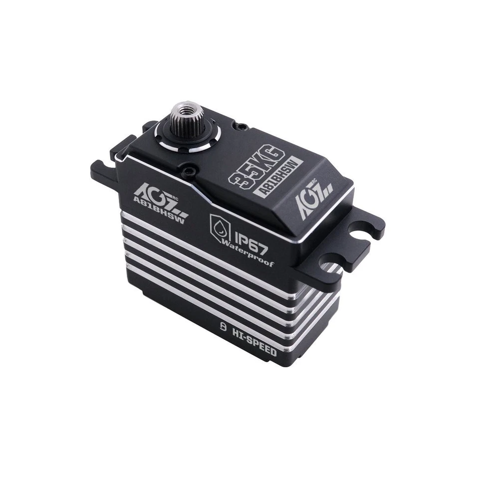 Bürstenloses Servo 35KG 0,075sec HV AGF-RC A81BHSW Vollmetallgehäuse wasserdicht UK