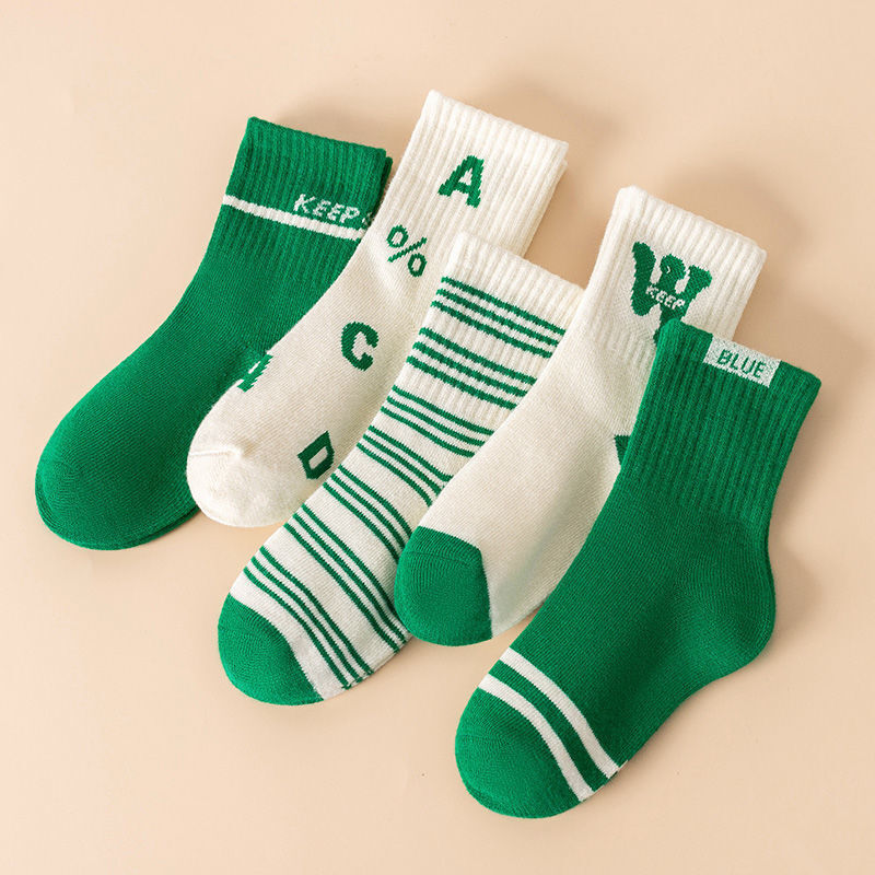 Kids Children Baby Boy Socks Soft Breathable Casual Stripe Cotton Sock