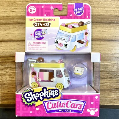 Shopkins Cutie Cars Ice Cream Machine QT4-03 Series 4 Die Cast Brand New