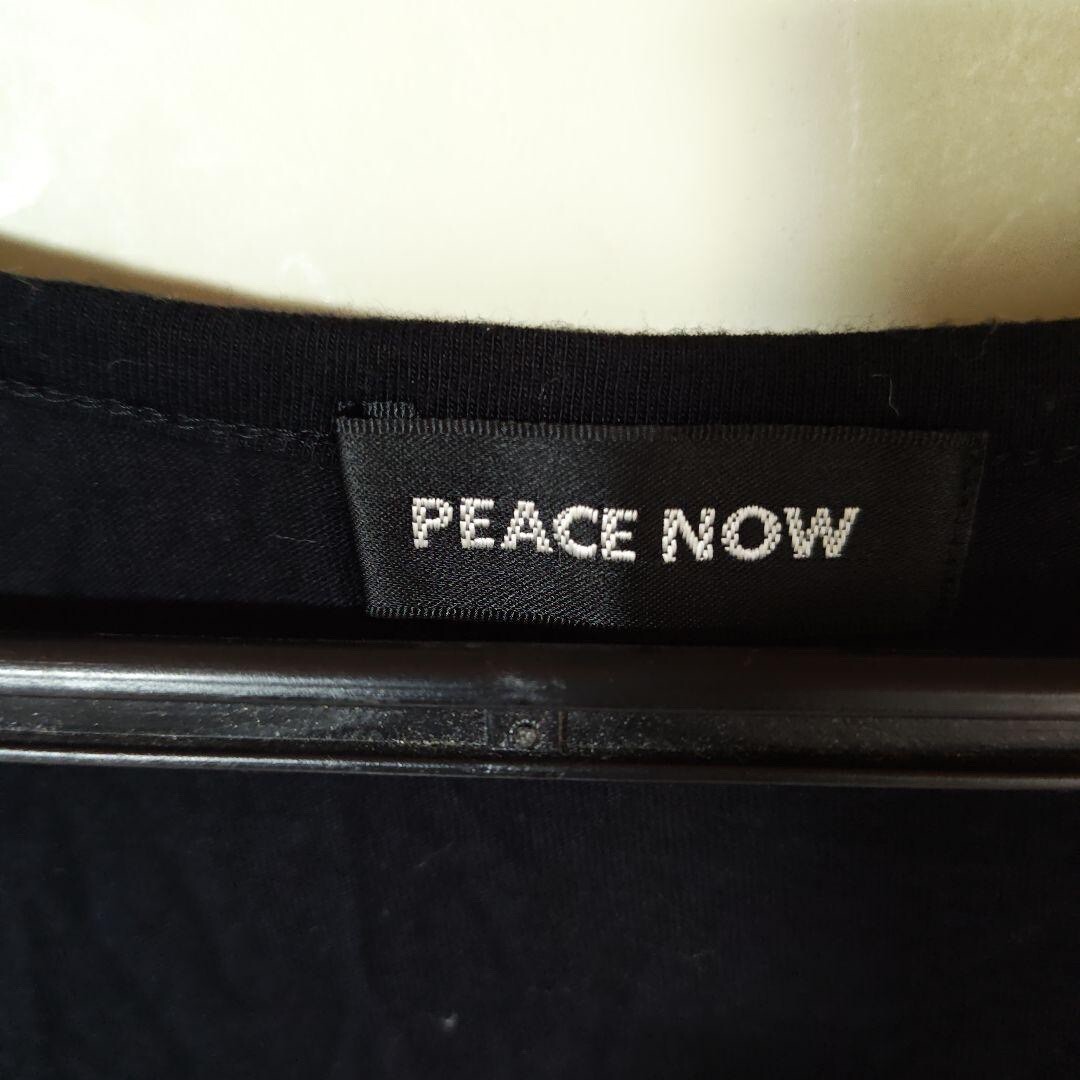 PEACE NOW Embroidered T-shirt Black Gothic Shibuya 109 Gal