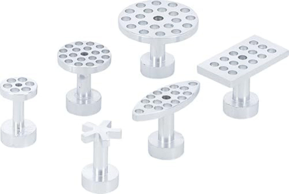 Set Ricambio 6 Ventose BGS 865 Alluminio - Alta Stabilità per Carrozzieri
