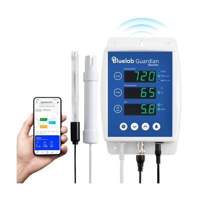 Bluelab Guardian Monitor Wi-Fi for Real-time pH, Temperature, and Conductivit...