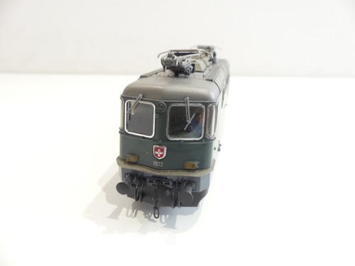 HAG H0 168 E-Lok Re 4/4 II grün 11372 der SBB CFF FFS in OVP V1920 - Bild 5 von 8